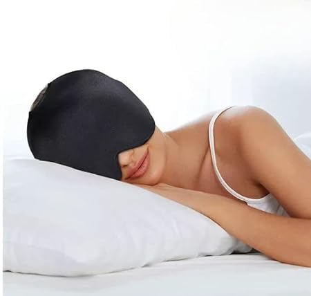 Fitaza Migraine Relief Cap, Cold Therapy Headache Relief Hat/Ice Head Wrap/Ice Pack Mask, Cold Compress Headache Relief Cap for Tension, Sinus & Stress 3