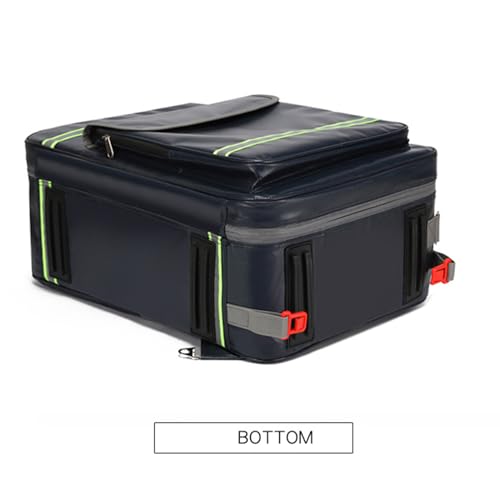 Leerer Erste-Hilfe-Rucksack, wasserdicht, große Kapazität, Notfalltasche mit mehreren Taschen und reflektierenden Streifen, für Outdoor-Reisen und Ersthelfer