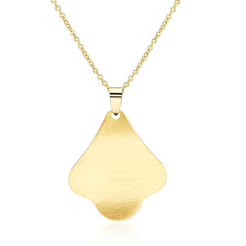 Pendantes feuille d'or plaqué anti-ternissement pour oreilles