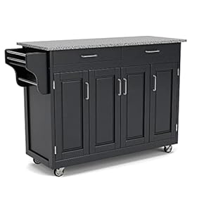 Homestyles Create Kitchen Cart, Black Homestyles Create Kitchen Cart Black
