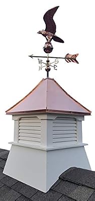 Accentua Olympia Cupola with Eagle Weathervane, 24 in. Square, 63 in. High
