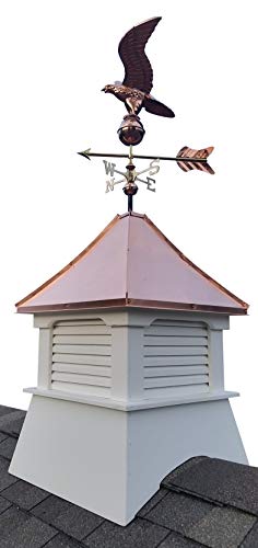 Accentua Olympia Cupola With Eagle Weathervane, 24 In. Square, 63 In. High #TOP14