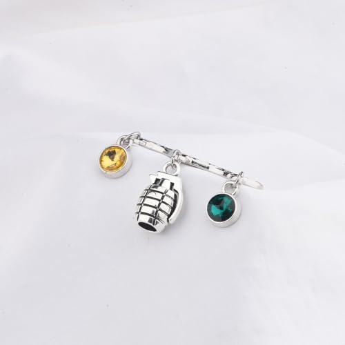 Image of Anime Manga Series Beads Bracelet Baku Grenades Charm Brooch Pin Anime Merchandise Gift for Fans