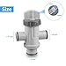 OLFCRFIC Dual Split Hose Plunger Valve with 3 Zip Ties for Intex Pool Hoses Accessories, Pool Replacement Parts Compatible with Abover Ground Pool Filter Circulation System (1 Pack)