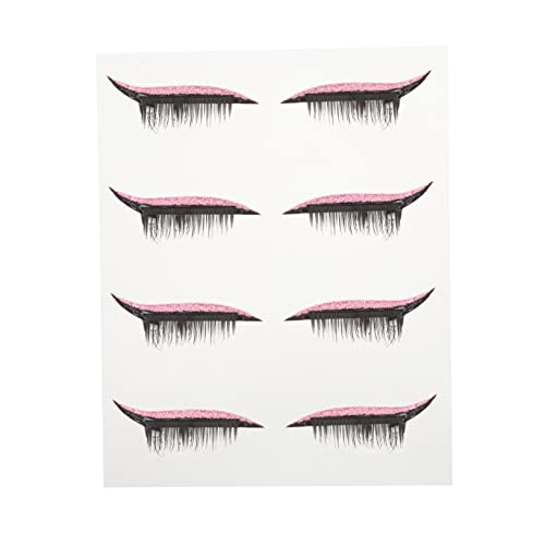 Vaguelly 4Pares Pegatinas Adhesivas Para Delineador De Ojos Calcomanías Impermeables Para Maquillaje De Ojos Para Pestañas Postizas y Looks