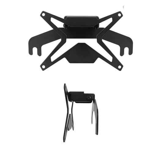 Flip-Up Front License Plate Mount for 10 Hawse Fairlead Heavy-Duty Winch Plate Bracket Compatible with Pickup Trucks SUVs RVs & Off-Road Vehicles