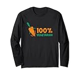 Photo Gallery 100% vegetarian | vegetable vegetarian plant funny vegan maglia a manica Photo Gallery 100% vegetarian | vegetable vegetarian plant funny vegan maglia a manica