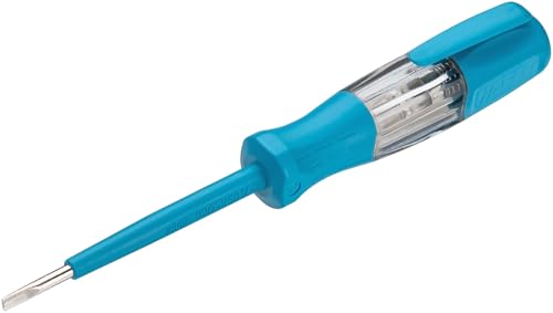 HAZET VDE-Phasenprüfer 839P, 220–250V, Schlitzklinge 0,5 x 3 mm, isolierter Kunststoffgriff, mit Clip, für elektrische Spannungsprüfung