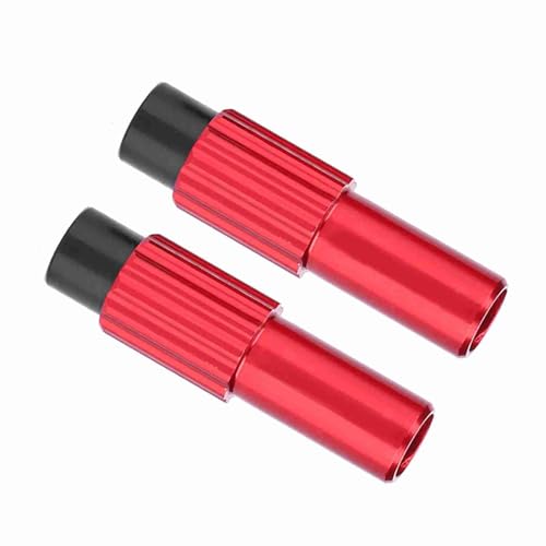 Bicycle Brake Adjuster for Smooth Adjustment - Lightweight Aluminum, Great for Mountain and Road Bikes, BlackRedTitanium (Red)