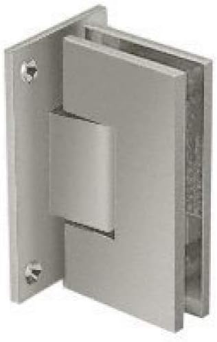 CRL Vienna 037 Series Brushed Nickel Wall Mount Shower Door Hinge with Internal 5 Degree Pin