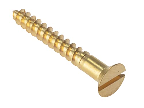 ForgeFix Wood Screws - Solid Brass, Multicolor, 1 3/4" x 10
