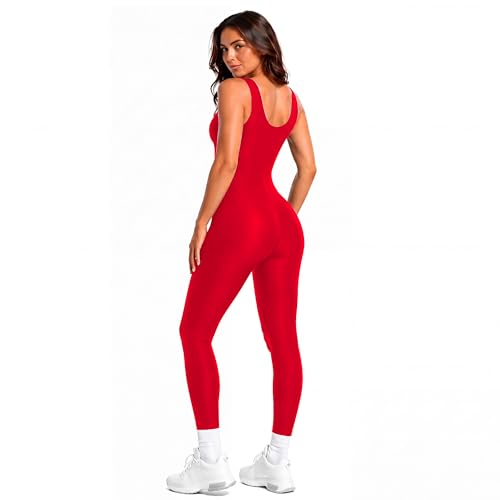 Image of Womens Spandex Tank Unitard Dance Bodysuits Workout Jumpsuit