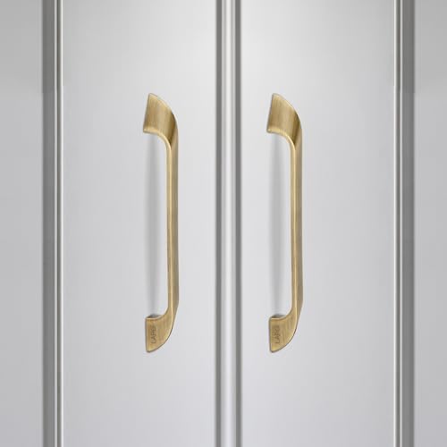 Image of LAPO 10 Inch Cabinet Handle Set for Kitchen Drawer & Wardrobe Door, Used for Cupboard, Almirah & Mandir Furniture, Strong Hold Design, 3 Years Warranty (224mm, Antique Finish, Pack of 2) - Twist
