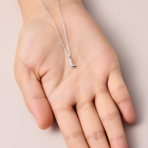 Collar de plata de ley con letra L Philip Jones infantil 6