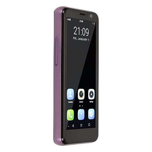 Lila Mini Smartphone 8MP/13MP med Fingeravtryck och Dual SIM