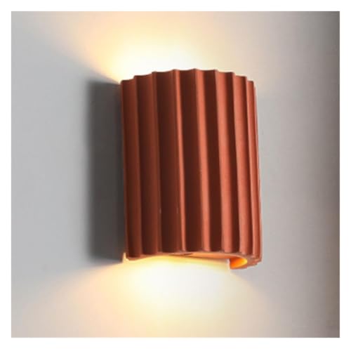 Aplique de pared de resina naranja moderno para iluminar el dormitorio