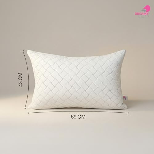 Image of Hotel Quality Pillows Set of 4, Ultra Soft Microfiber Bed Pillows 17x27 Inch, Fluffy No Lump Support, Breathable Hypoallergenic Machine Washable Bed Pillows