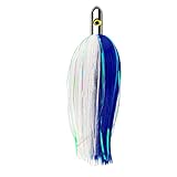 OCEAN CAT 9 inches Ilander Style Saltwater Trolling Lure, Bullet Head Tracker Fishing Lures with Flashers, for Sailfish, Dolphin, Mackerel, Wahoo and More (9'-Blue)