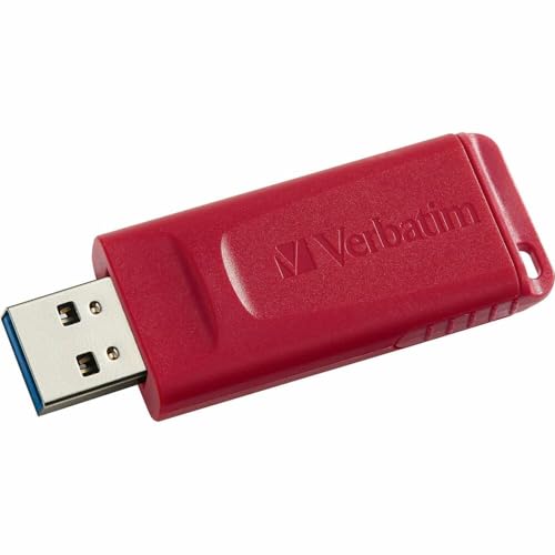 Verbatim Password Protection 32GB Store 'n' Go USB Drive, Red