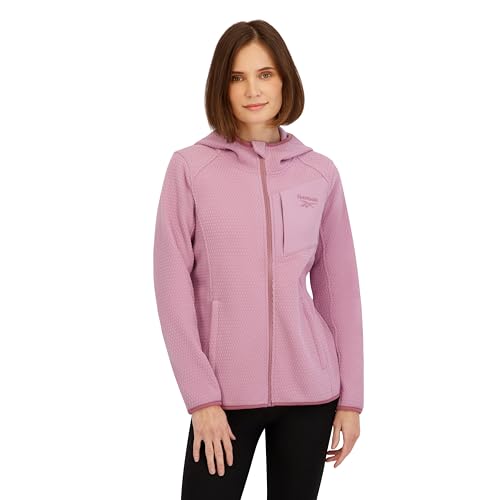 Reebok Womens Zip-Up Honeycomb Fleece Jacket, Orchid Pink, S by Reebok - Used condition - US$32.11