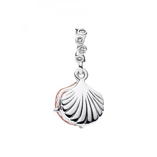 Charm colgante Pandora Moments 793821C01 concha de plata con relieve esculpido 2
