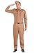 Fun Costumes WW2 Adult Army Costume, Khaki Soldier Military Uniform for Halloween Large
