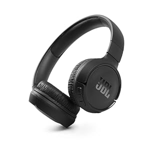 JBL Tune510BT Wireless On-Ear Headphones with Bluetooth 5.0 and Speed Charge, Up to 40 Hours Battery Life, Black