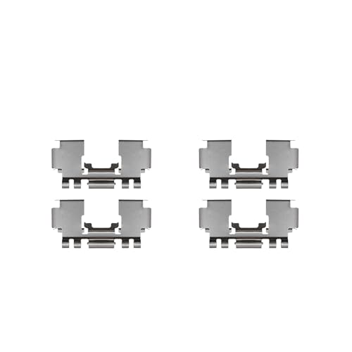 Image of Detroit Axle - Front Ceramic Brake Pads with Hardware Set Replacement for 1993-1995 Honda Civic, 1994-2001 Acura Integra - 4pc Set