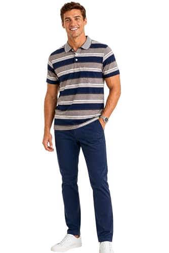 Image of SANE ORIGINALS Half Sleeve Polo T-Shirt for Men with Pocket || Stripe Collar and Pocket T-Shirt for Men Half Sleeves
