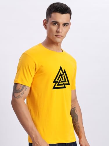 Image of ADRO Men's 100% Cotton Regular Fit T-Shirt