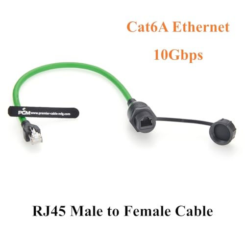 Cable Extensor RJ45 Macho a Hembra Cat6A 0.3m miniatura 7