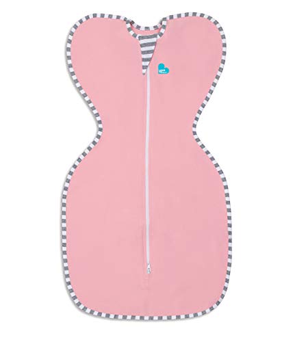 Image of Love To Dream Swaddle UP, Pink, Medium, 13-18.5 lbs., Dramatically better sleep, Allow baby to sleep in their preferred arms up position for self-soothing, snug fit calms startle reflex
