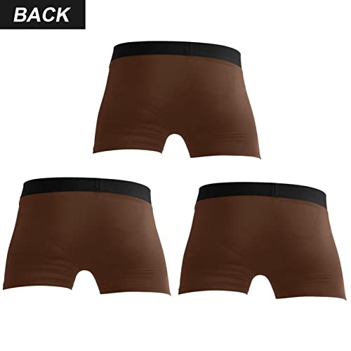 Black Men's 3-Pack Boxer Brief Stretch Boxer Trunk S2