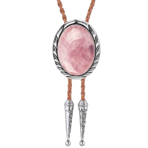Image of Btilasif Bolo Tie Brown for Men, Scorpion Luminous Stone Cowboy Tie Western Leather Necktie Necklace for Women