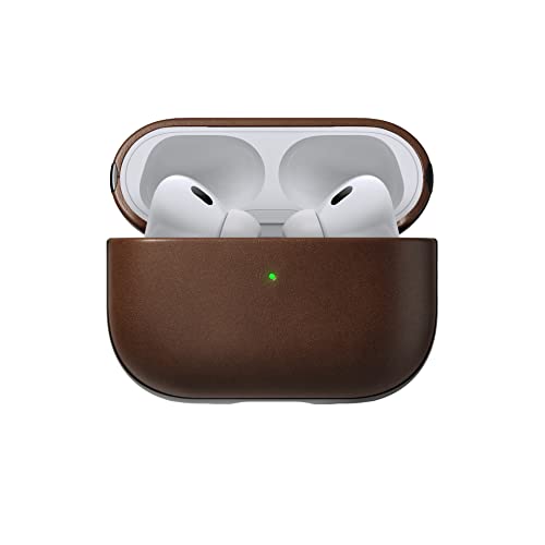 Funda de piel para Airpods Pro NOMAD marrón resistente 4