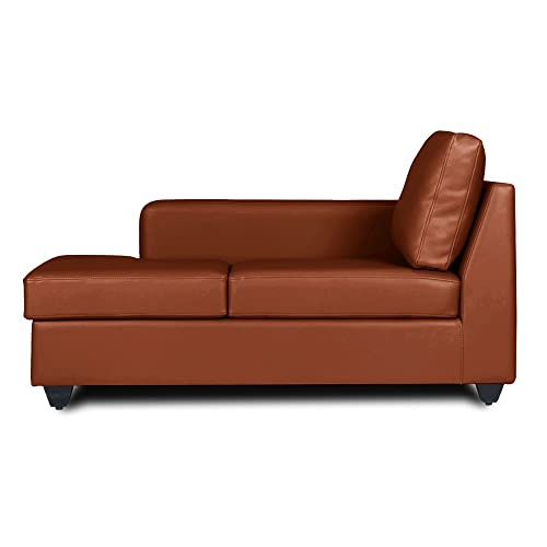 Image of Wakefit Sofa Set | 3 Year Warranty | Sofa 3 Seater, 3 Seater Sofa for Living Room, Wooden Sofa Set, 3 Seater + Left Aligned, Sofa for Living Room - Napper(Romance : Tan)