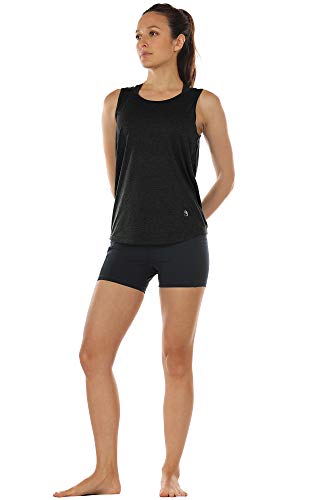 Image of icyzone Workout Tank Tops for Women - Open Back Strappy Athletic Tanks, Yoga Tops, Gym Shirts