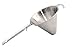 Colador chino para cocina cónica, pasador de salsa, filtrado, escurridor profundo, acero inoxidable, diámetro 13,5 cm