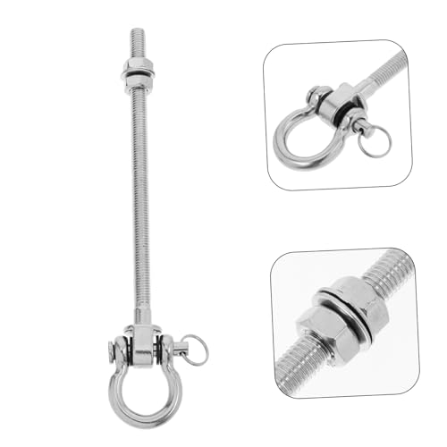 TOYANDONA Schaukelhaken Beschläge Für Schaukelstühle Aus Edelstahl Teil Der Terrassenschaukel Kleiderbügel Aus Edelstahl Hardware Für Schaukelstühle Schwenkbügel Silber Rostfreier