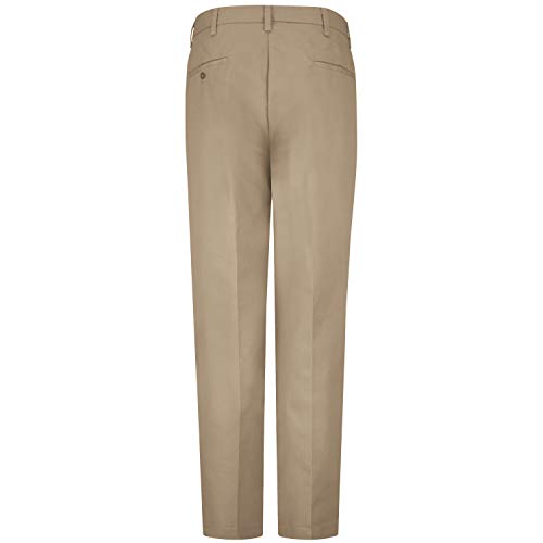 Red Kap mens Pleated Twill Slacks pants, Khaki, 44W x 30L US by Red Kap - Image 2