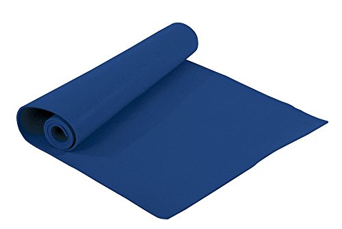 Valeo Blue Lightweight Yoga And Pilates Mat, 24-Inches Wide By 68-Inches Long, Designed To Be Durable, Cushioned, And Easy To Clean, VA4492