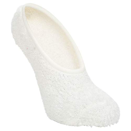 World's Softest Super Soft Cozy Footsie Slipper Socks with Grippers - One Size Fits Most