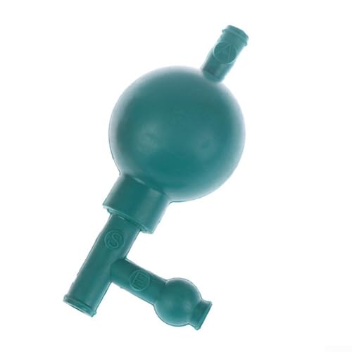 Pipette de remplissage en caoutchouc avec trois valves pour une utilisation en laboratoire, ampoule rouge/verte de taille standard pour une manipulation précise des liquides dans les environnements