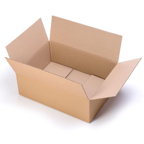 TELECAJAS | Cajas de Cartón Altas, Largas, Planas o Rectangulares (50x25x15 cm (Pack de 20 Cajas))