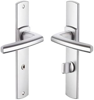 Vachette Türgriff-Set auf SULT-Platte – Version mit Verurteilung für WC & Badezimmer – Abstand 195 mm – Material Zamak – strapazierfähiges Zamak-Material