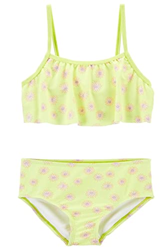 Image of Carter's Girls' 2-Piece Swimwear Set (as1, Age, 8 Years, Lime /Floral)