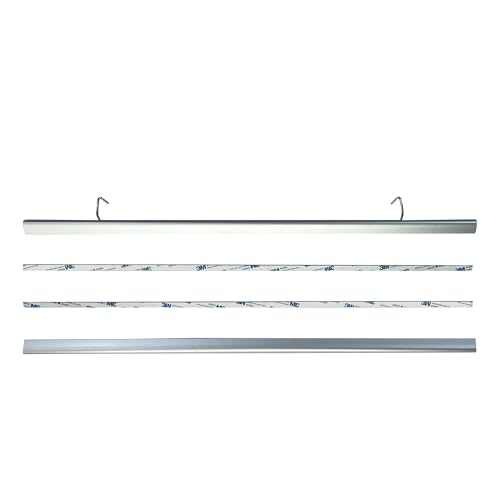 Image of Poster Sign Holder, Banner Hanging Slide Rail Hanger Kits 24 inch