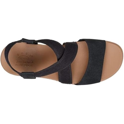 Image of Skechers Women's Desert Kiss-Stretch Quarter Strap Sandal Flat