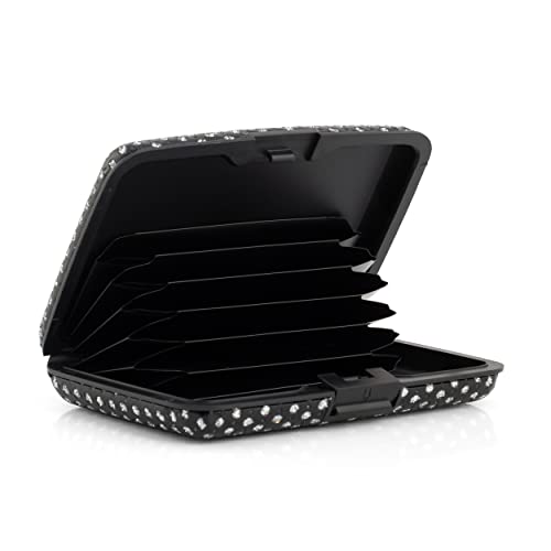 Image of MAESTRA Black Metal Unisex RFID Blocking Card Holder