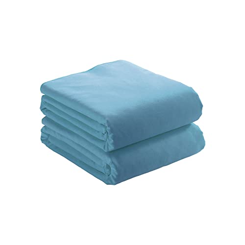 Serviette en microfibre pour maison, salle de bain, salle de sport, séchage rapide, léger, enfant, homme, femme, (50 x 100 cm, bleu ciel) Cover